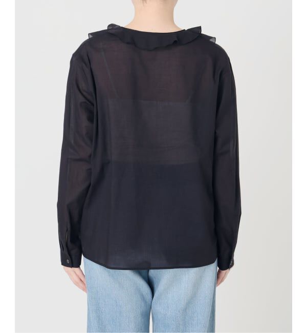 IENA「《予約》レーストリムフリルブラウス」|シャツ・ブラウス|