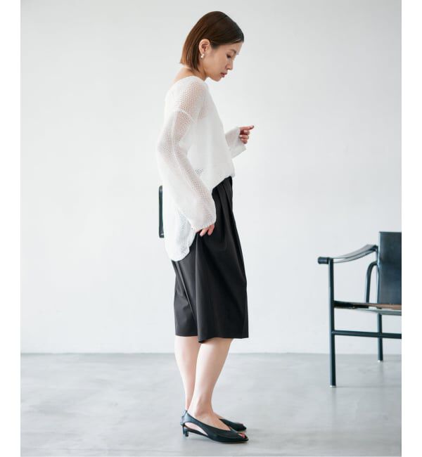 IENA「《予約》ウォッシャブル テーパードハーフスラックス」|その他|