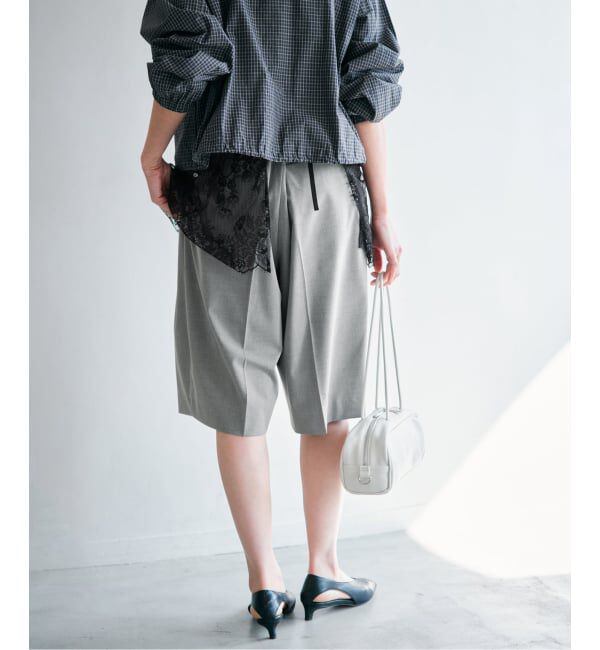 IENA「《予約》ウォッシャブル テーパードハーフスラックス」|その他|