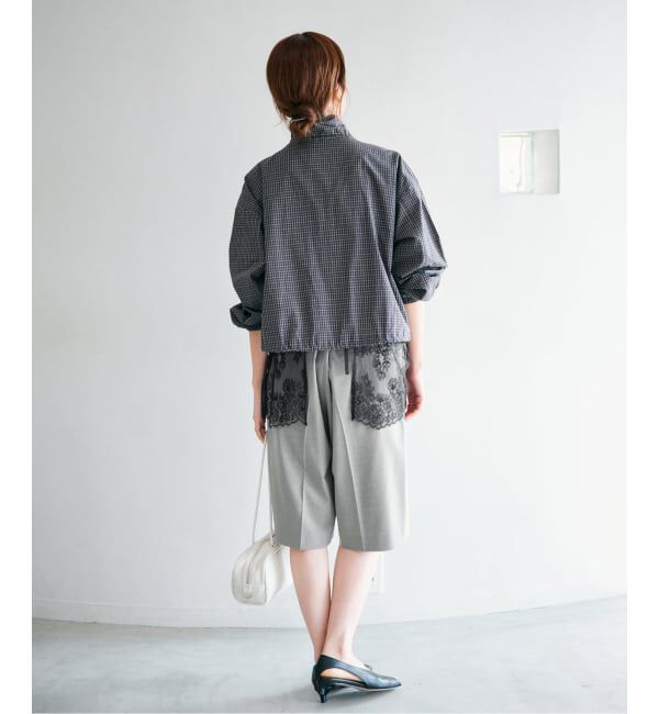 IENA「《予約》ウォッシャブル テーパードハーフスラックス」|その他|