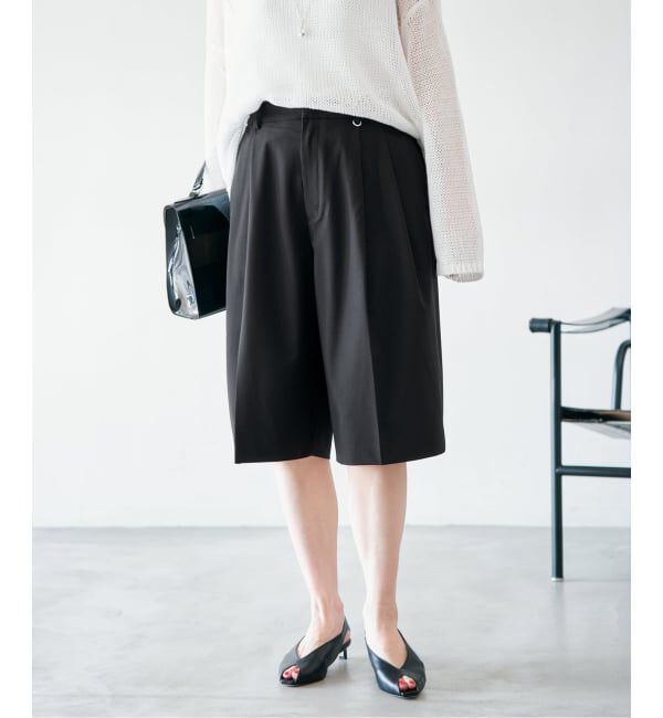 IENA「《予約》ウォッシャブル テーパードハーフスラックス」|その他|