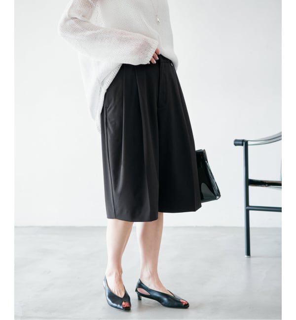 IENA「《予約》ウォッシャブル テーパードハーフスラックス」|その他|