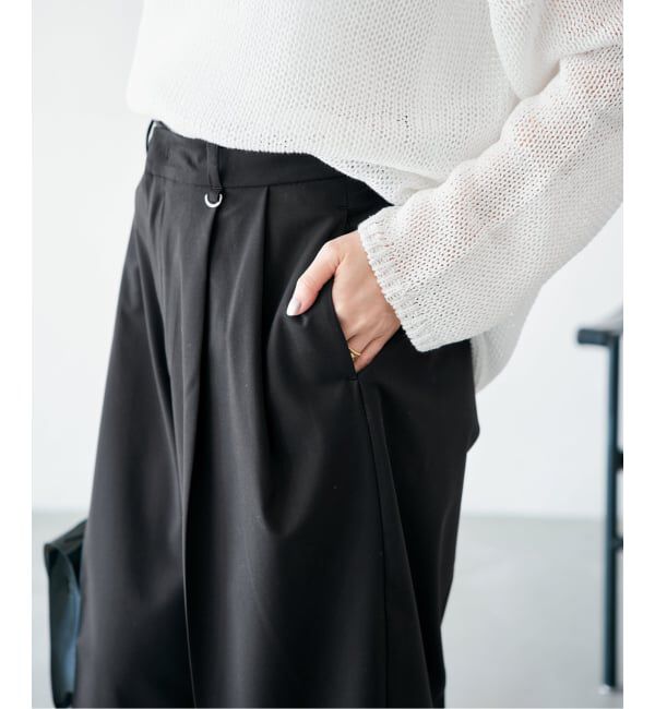 IENA「《予約》ウォッシャブル テーパードハーフスラックス」|その他|