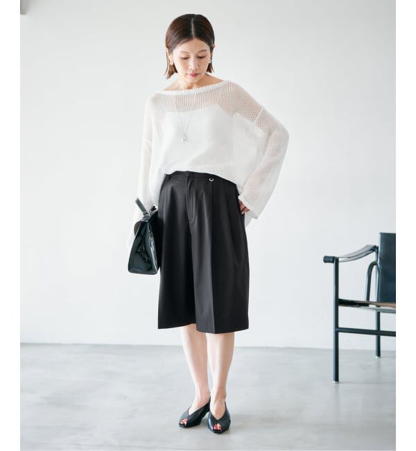 IENA「《予約》ウォッシャブル テーパードハーフスラックス」|その他|