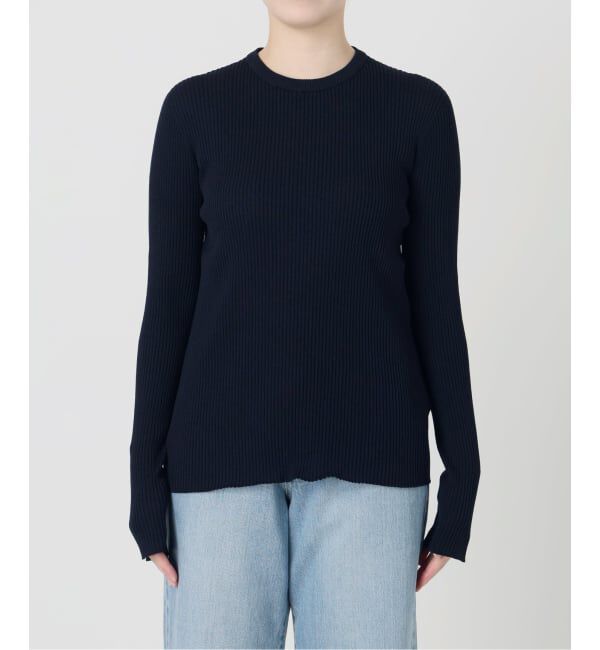 IENA「《予約》レース襟 RIBホールガーメントプルオーバー」|ニット・セーター|