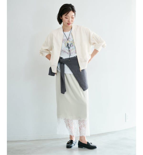 IENA「《予約》ウォッシャブル ライトエアリーMA-1」|ブルゾン・スタジャン|