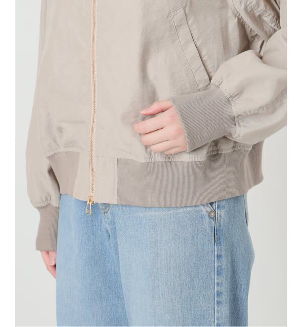 IENA「《予約》ウォッシャブル ライトエアリーMA-1」|ブルゾン・スタジャン|