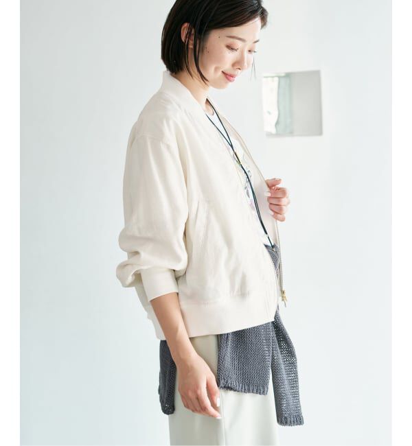 IENA「《予約》ウォッシャブル ライトエアリーMA-1」|ブルゾン・スタジャン|