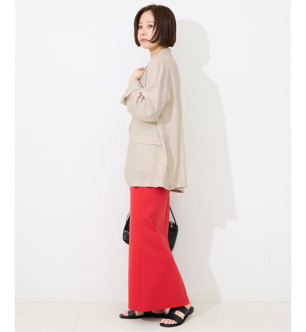 SLOBE IENA「《36.38サイズ展開/予約》リネンレーヨンシングルテーラードジャケット」|テーラードジャケット|