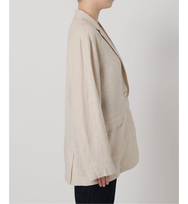 SLOBE IENA「《36.38サイズ展開/予約》リネンレーヨンシングルテーラードジャケット」|テーラードジャケット|