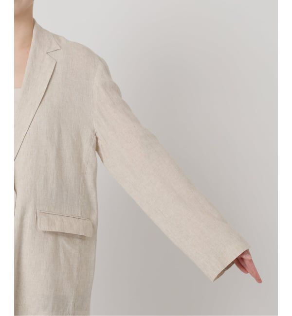 SLOBE IENA「《36.38サイズ展開/予約》リネンレーヨンシングルテーラードジャケット」|テーラードジャケット|