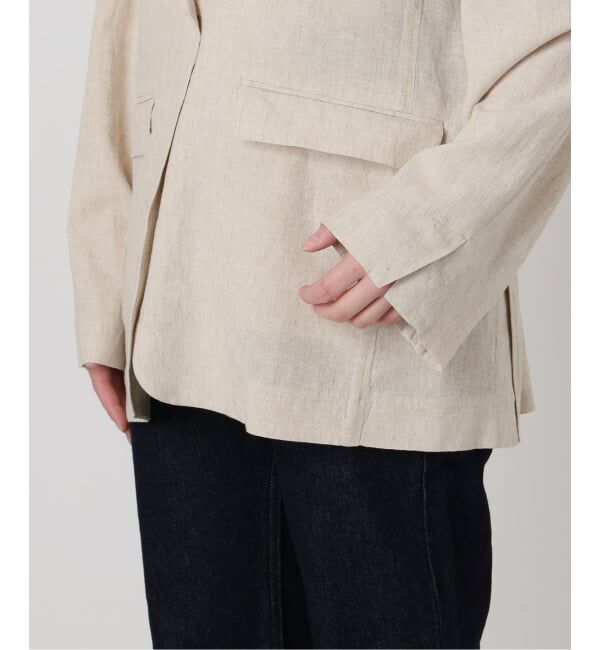 SLOBE IENA「《36.38サイズ展開/予約》リネンレーヨンシングルテーラードジャケット」|テーラードジャケット|