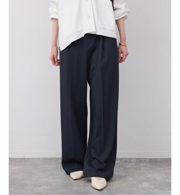 SLOBE IENA「イージーワイドパンツ」|スラックス|