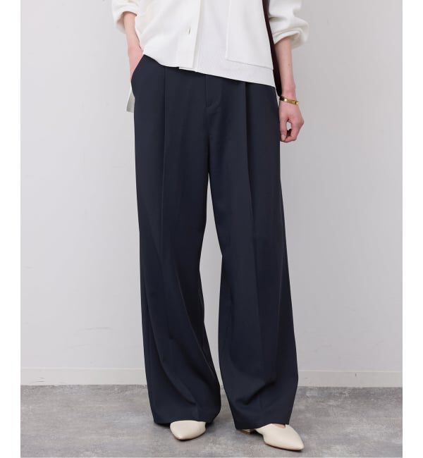 SLOBE IENA「イージーワイドパンツ」|スラックス|