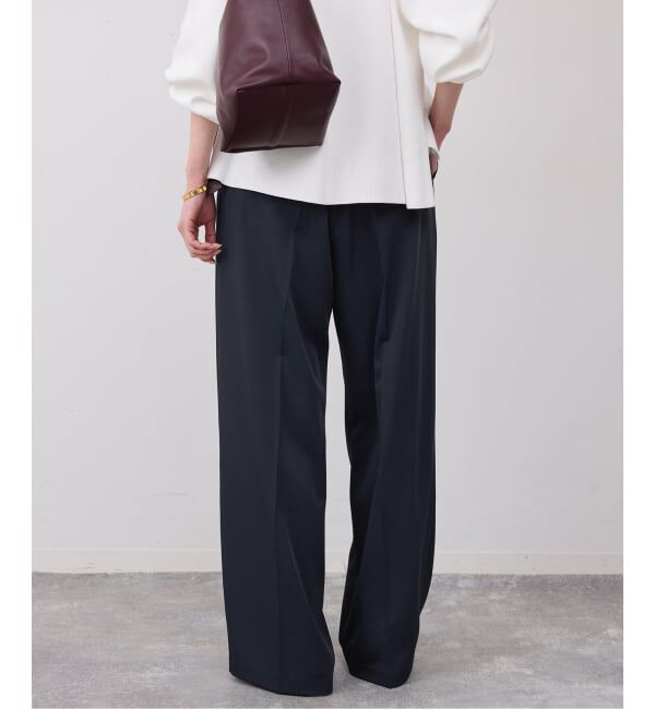 SLOBE IENA「イージーワイドパンツ」|スラックス|