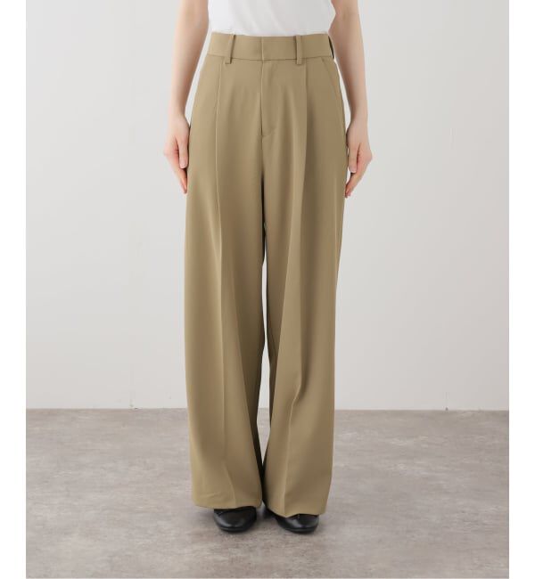 SLOBE IENA「イージーワイドパンツ」|スラックス|