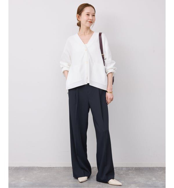 SLOBE IENA「イージーワイドパンツ」|スラックス|