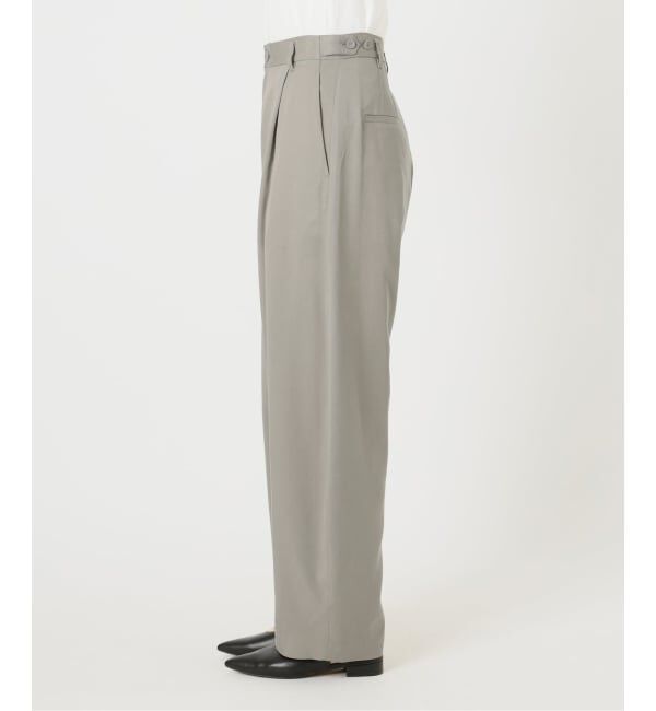 SLOBE IENA「《3サイズ展開/予約》ワンタックバレルスラックス」|スラックス|