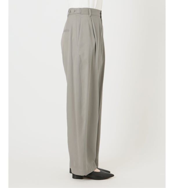 SLOBE IENA「《3サイズ展開/予約》ワンタックバレルスラックス」|スラックス|