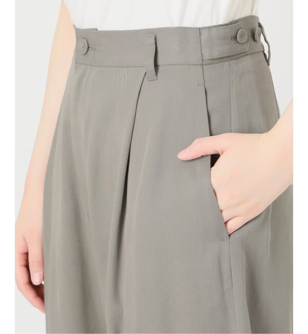 SLOBE IENA「《3サイズ展開/予約》ワンタックバレルスラックス」|スラックス|