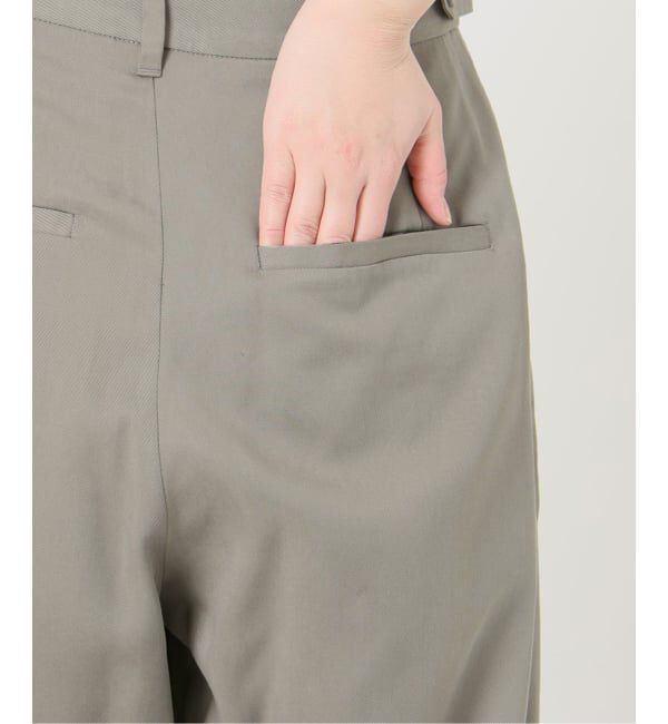 SLOBE IENA「《3サイズ展開/予約》ワンタックバレルスラックス」|スラックス|