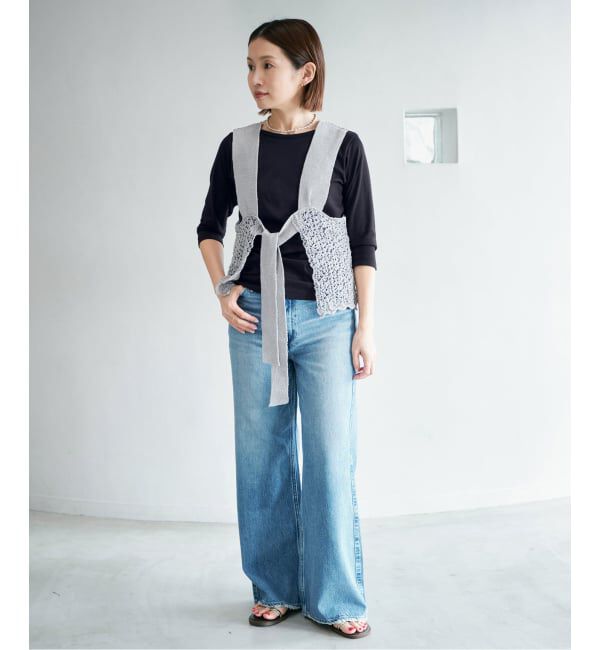 IENA「《追加2予約》ATON/エイトン 別注 SUVIN FRAISE ボートネック Tシャツ」|Tシャツ・カットソー|