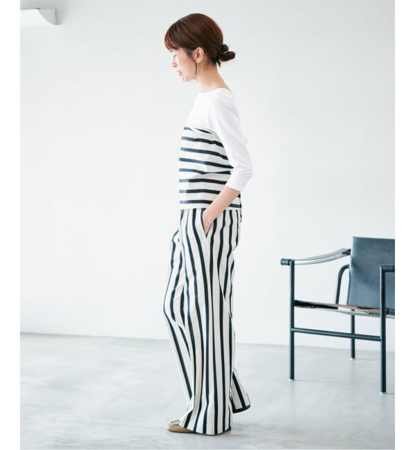 IENA「《追加2予約》ATON/エイトン 別注 SUVIN FRAISE ボートネック Tシャツ」|Tシャツ・カットソー|