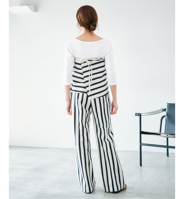 IENA「《追加2予約》ATON/エイトン 別注 SUVIN FRAISE ボートネック Tシャツ」|Tシャツ・カットソー|