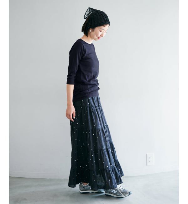 IENA「《追加2予約》ATON/エイトン 別注 SUVIN FRAISE ボートネック Tシャツ」|Tシャツ・カットソー|