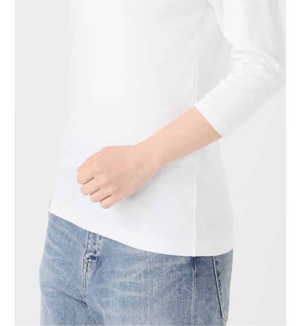 IENA「《追加2予約》ATON/エイトン 別注 SUVIN FRAISE ボートネック Tシャツ」|Tシャツ・カットソー|