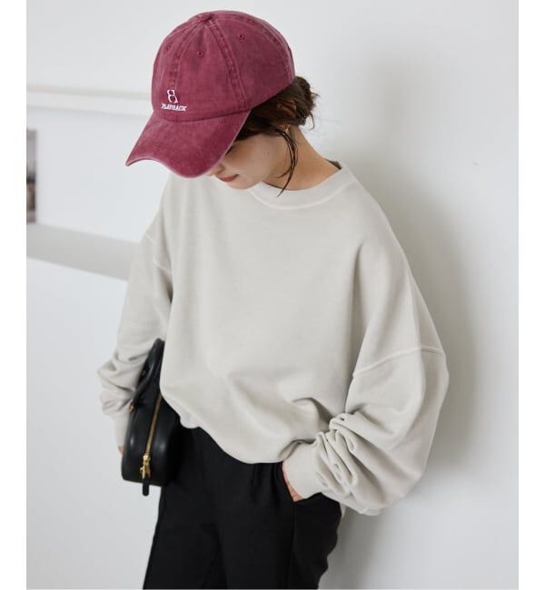 SLOBE IENA「《WEB限定/追加2予約》ビックシルエットピグメント裏毛プルオーバー」|スウェット・ジャージ|
