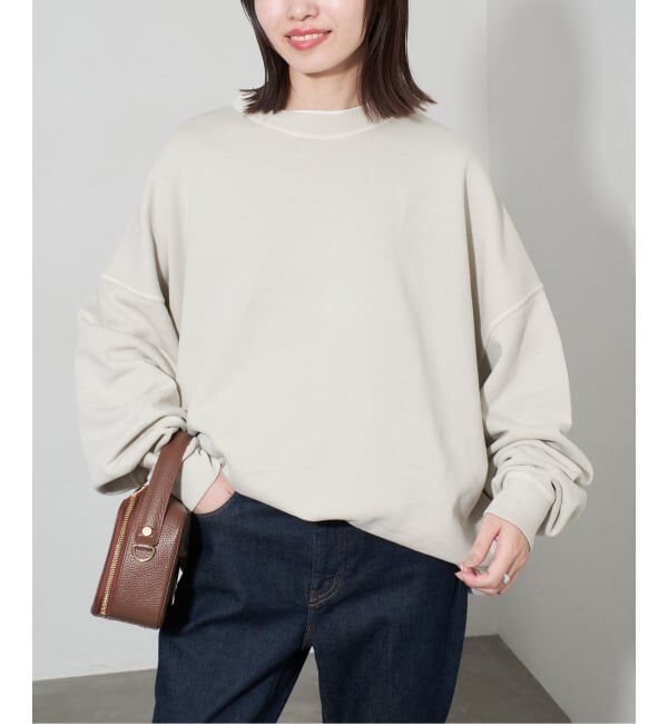 SLOBE IENA「《WEB限定/追加2予約》ビックシルエットピグメント裏毛プルオーバー」|スウェット・ジャージ|