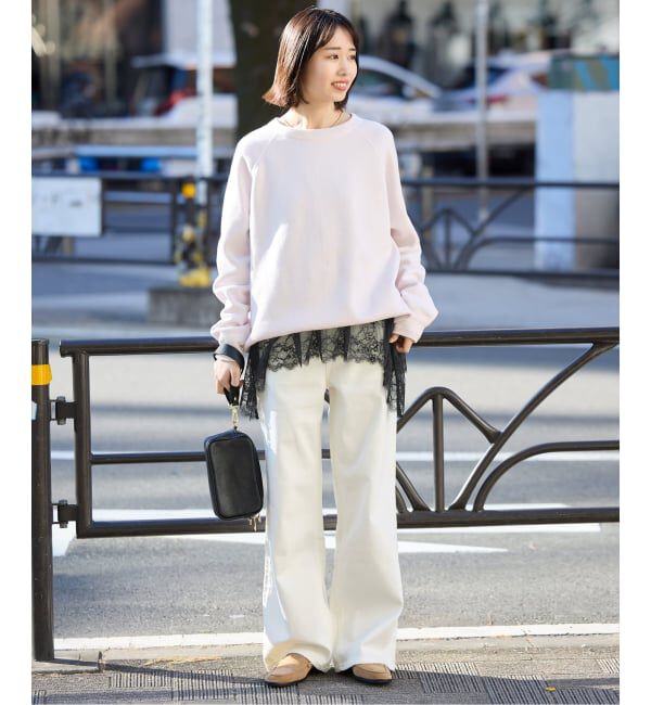 SLOBE IENA「《追加予約》レースコンビカットソー2」|Tシャツ・カットソー|