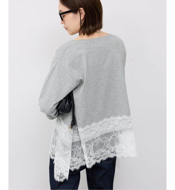 SLOBE IENA「《追加予約》レースコンビカットソー2」|Tシャツ・カットソー|