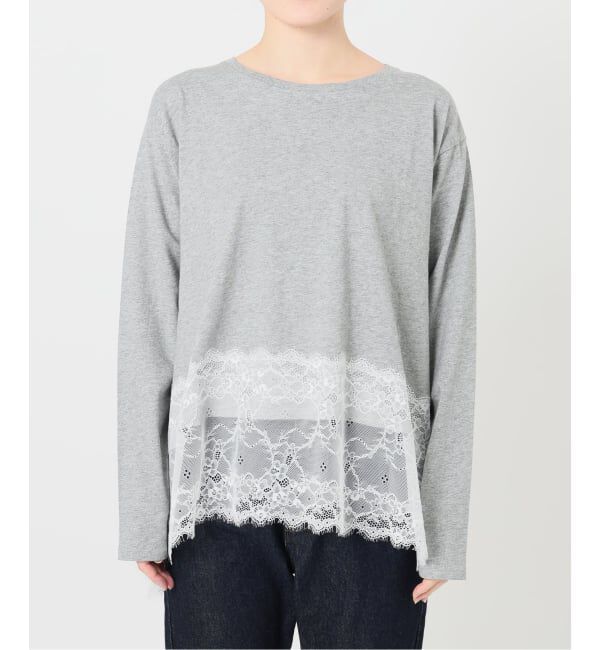 SLOBE IENA「《追加予約》レースコンビカットソー2」|Tシャツ・カットソー|