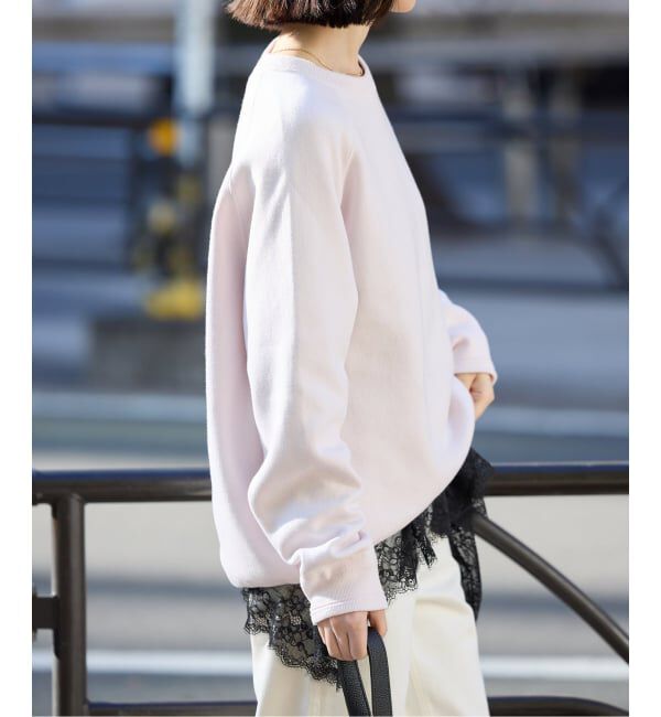 SLOBE IENA「《追加予約》レースコンビカットソー2」|Tシャツ・カットソー|