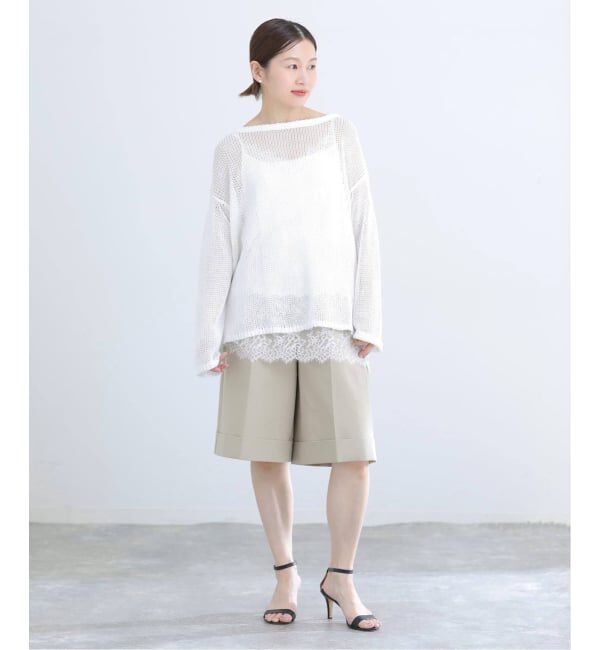 IENA「《追加予約》リバーレースサテンキャミソール」|キャミソール|