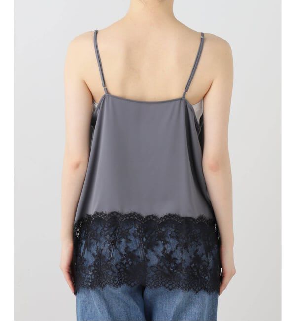 IENA「《追加予約》リバーレースサテンキャミソール」|キャミソール|