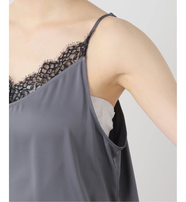 IENA「《追加予約》リバーレースサテンキャミソール」|キャミソール|