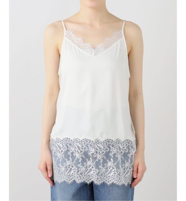 IENA「《追加予約》リバーレースサテンキャミソール」|キャミソール|