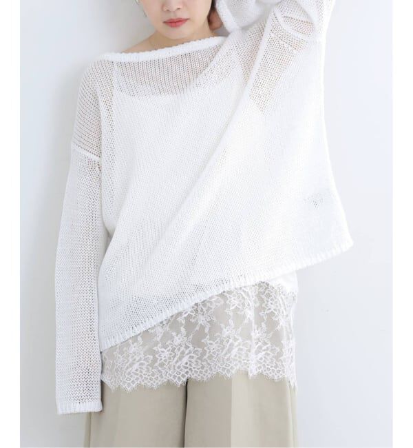 IENA「《追加予約》リバーレースサテンキャミソール」|キャミソール|