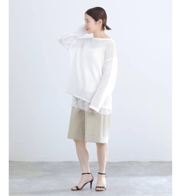 IENA「《追加予約》リバーレースサテンキャミソール」|キャミソール|