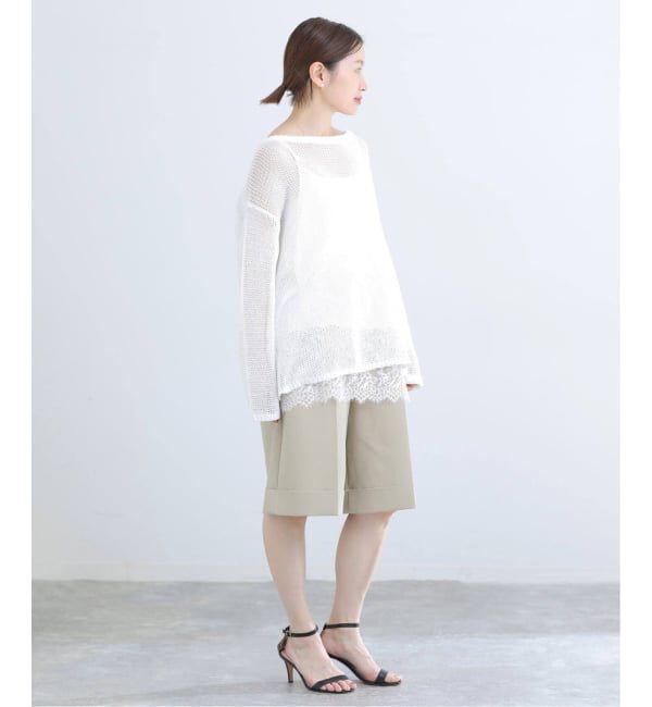 IENA「《追加予約》リバーレースサテンキャミソール」|キャミソール|