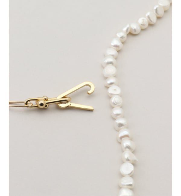 IENA「EO/イオ PEARL&PC CHAIN NECKLACE WITH ONYX ネックレス BO26SS-08」|ネックレス|