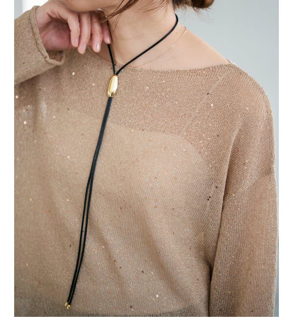 IENA「EO/イオ LOOP The CORD Necklace ネックレス BO26SS-58」|ネックレス|