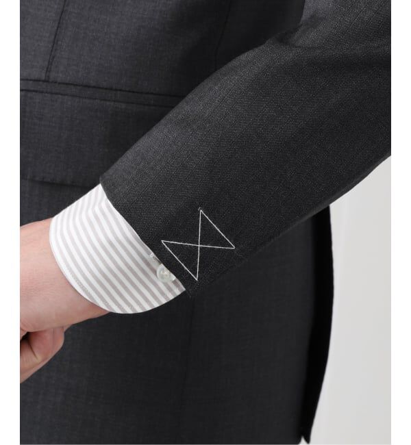 EDIFICE「D.OLIVER 3ボタン メランジ ストライプ」|スーツ|