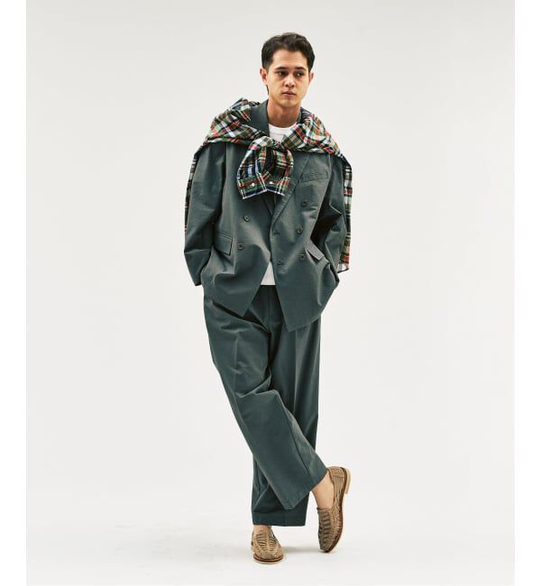 417 EDIFICE「Pサッカーダブルワイドセットアップ &rdquo;ジャケット1点+パンツ1点&rdquo; の2点セット」|スーツ|グレー