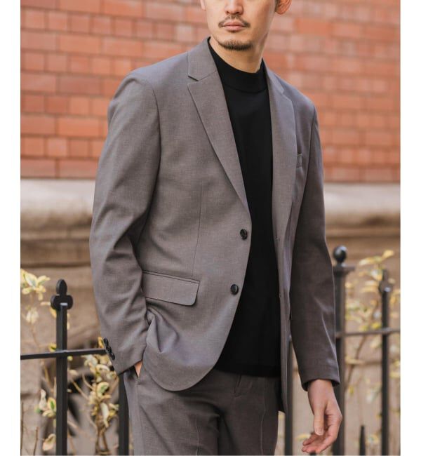 EDIFICE「《予約》"抗菌防臭＆シワ防止機能" ワルツ ツイル 2ボタン ジャケット」|スーツ|