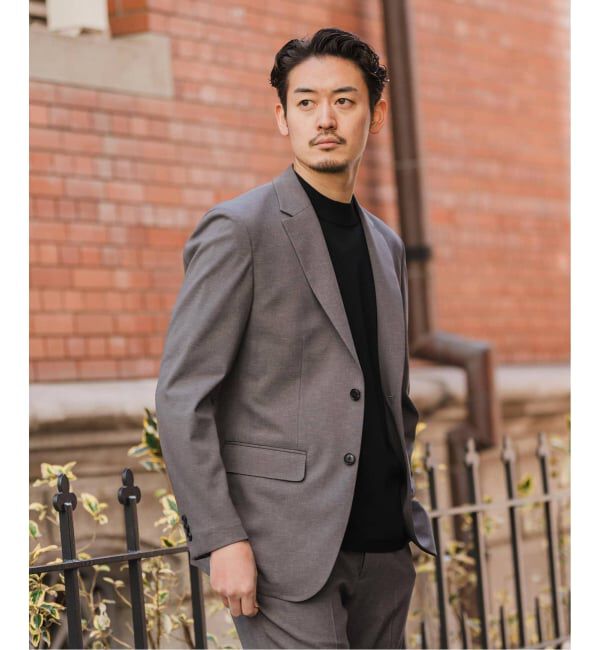 EDIFICE「《予約》"抗菌防臭＆シワ防止機能" ワルツ ツイル 2ボタン ジャケット」|スーツ|