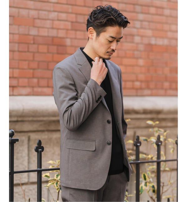 EDIFICE「《予約》"抗菌防臭＆シワ防止機能" ワルツ ツイル 2ボタン ジャケット」|スーツ|